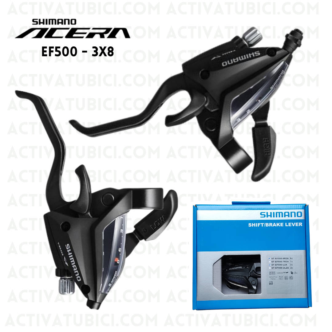 MANIJA INTEGRADA 3x8 VELOCIDADES SHIMANO ACERA EF500