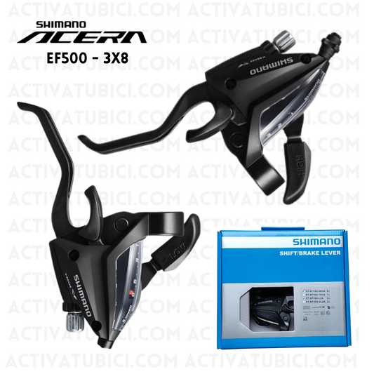 MANIJA INTEGRADA 3x8 VELOCIDADES SHIMANO ACERA EF500