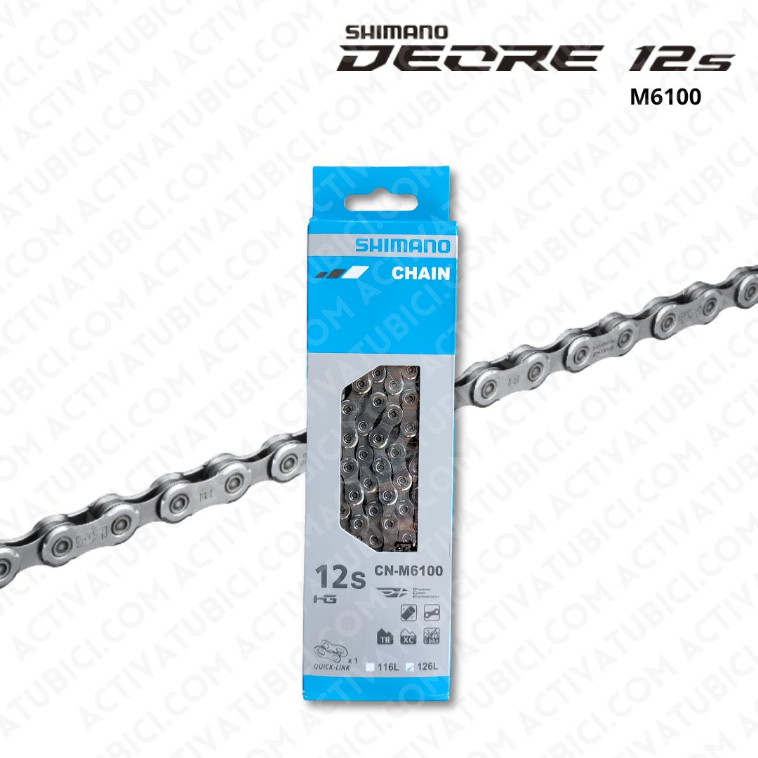 CADENA 12 VELOCIDADES SHIMANO DEORE M6100