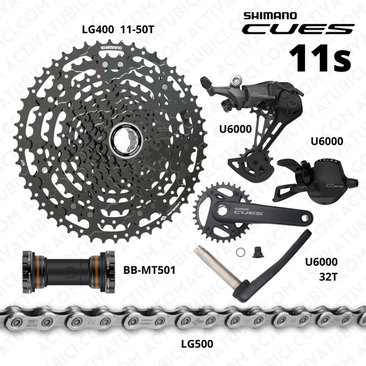 SET SISTEMA DE ARRASTRE SHIMANO CUES 1X11