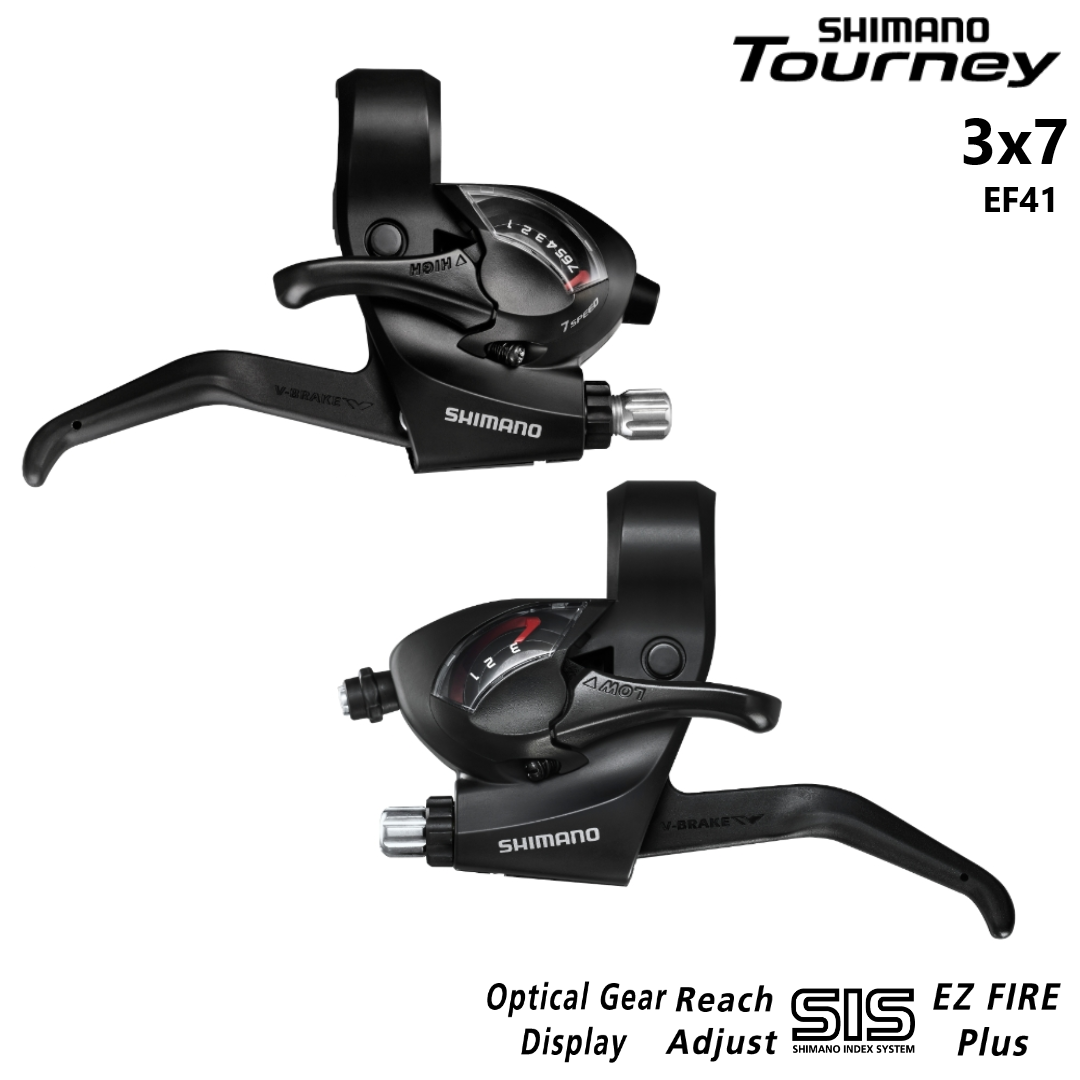 MANIJA DE CAMBIO 3x7 INTEGRADA SHIMANO TOURNEY TY